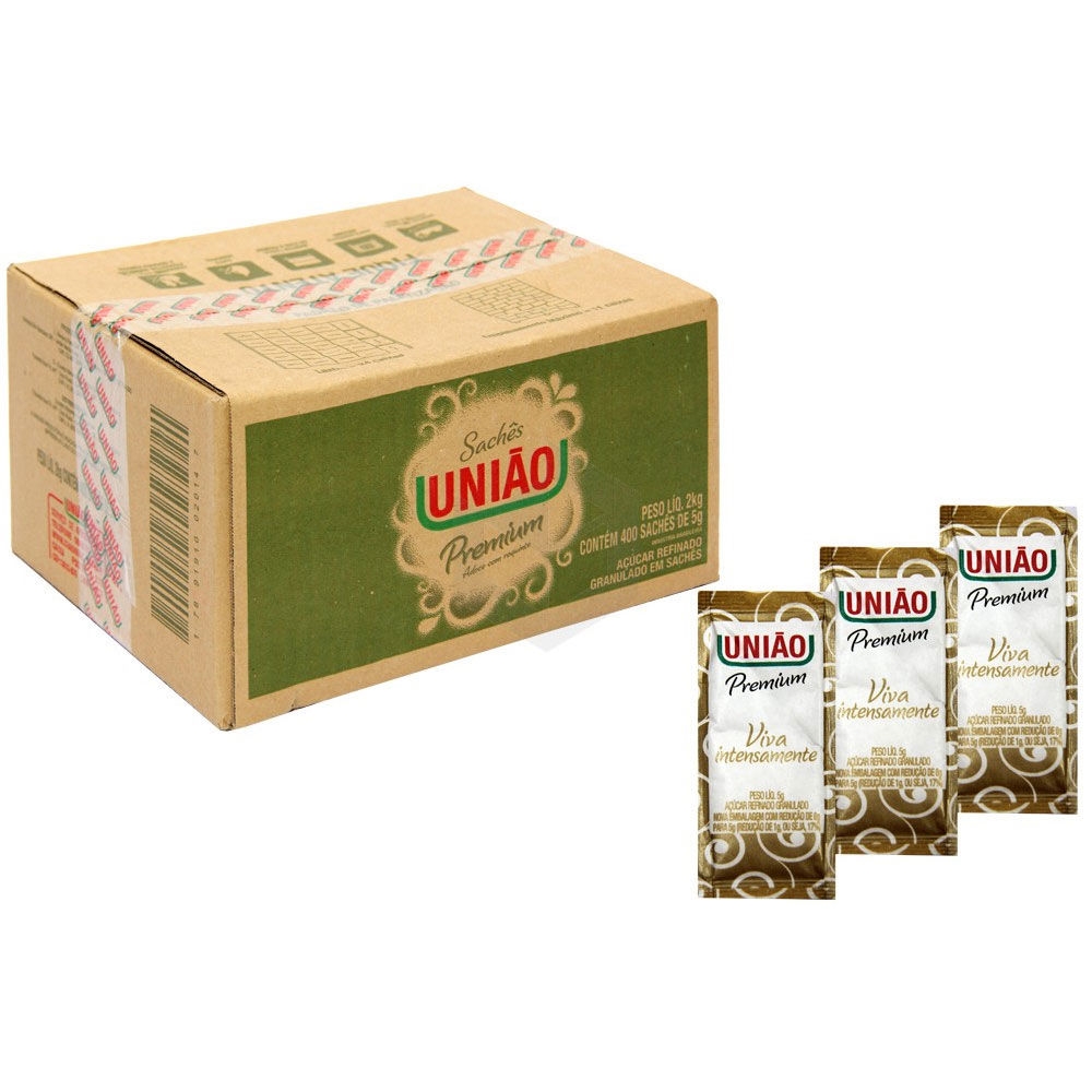 Açúcar União Premium 5g c1000 sachê