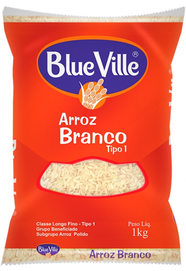 Arroz Blue Ville Branco 1Kg