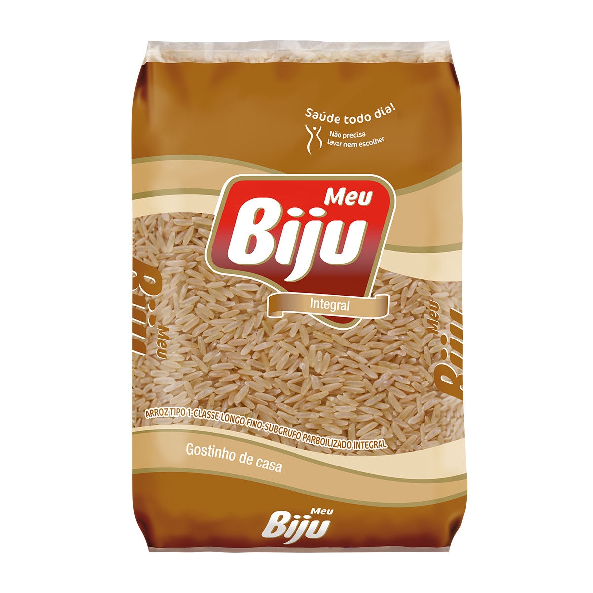 Arroz Meu Biju Parboilizado Integral 1kg