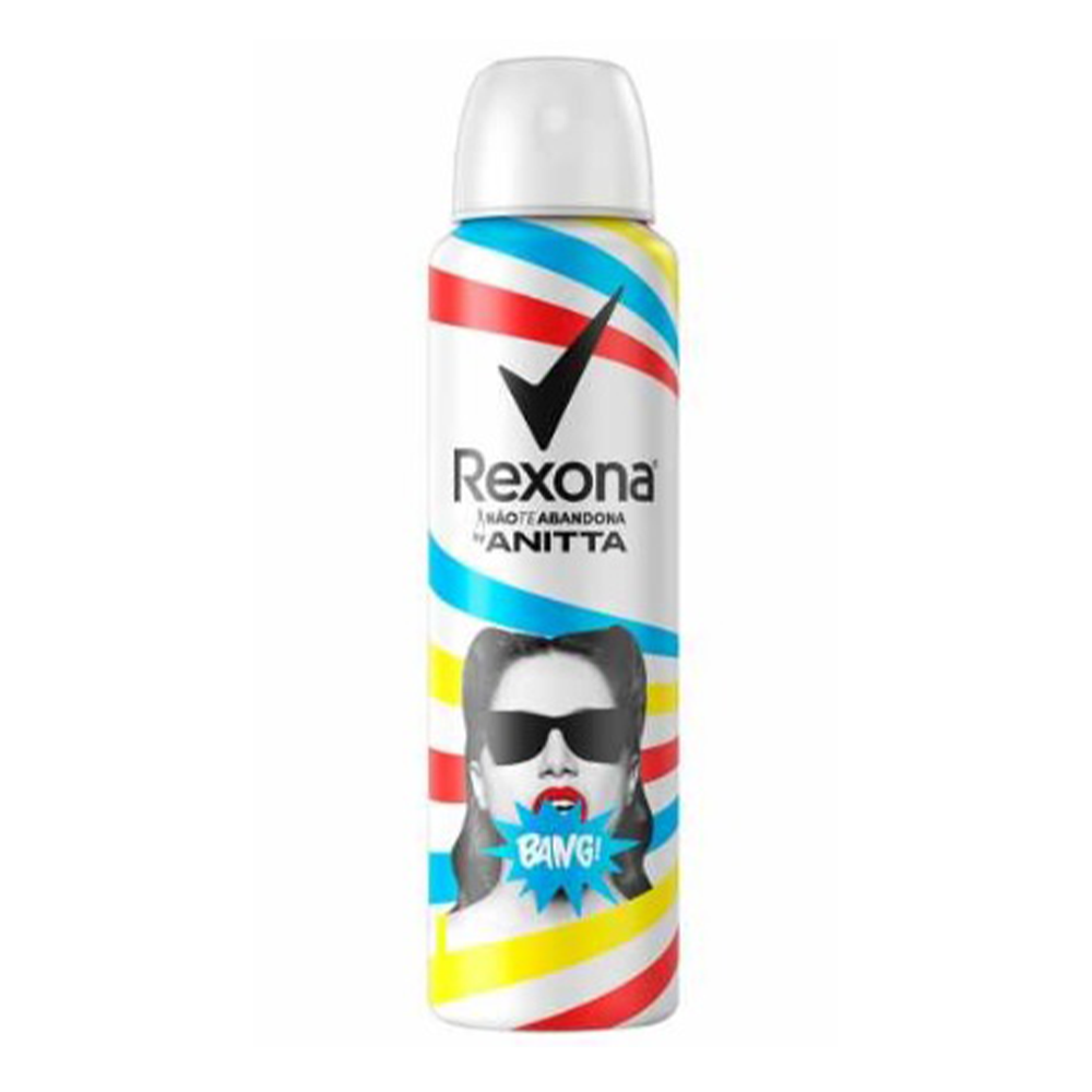 Desodorante Aerossol Rexona Bang Framboesa E Baunilha By Anitta 150ml