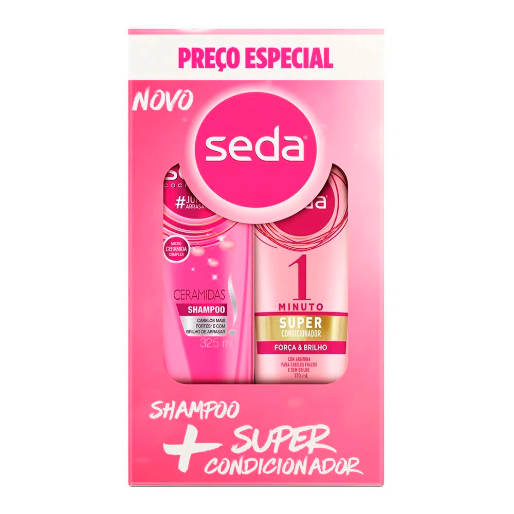 KIT SHAMPOO + CONDICIONADOR SEDA S.O.S CERAMIDAS