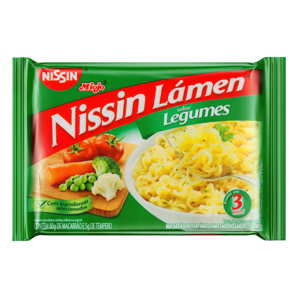 Macarrão Nissin Legumes 85g